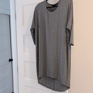 Vero Moda Gray Oversized T-Shirt Dress